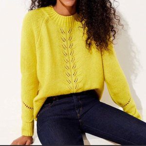 NWT Small Loft Yellow Sweater